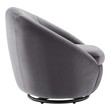 gray leather arm chair Modway Furniture Sofas and Armchairs Black Gray