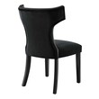 dark wood chairs for dining table Modway Furniture Dining Chairs Black