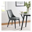 white velvet chair with gold legs Modway Furniture Dining Chairs Gray
