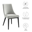 set of black chairs Modway Furniture Dining Chairs Light Gray