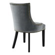 grey and white dining room Modway Furniture Dining Chairs Gray