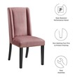 white dining chair covers Modway Furniture Dining Chairs Dusty Rose