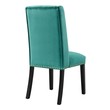 white and silver dining table set Modway Furniture Dining Chairs Teal