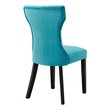 upholstered chairs for dining table Modway Furniture Dining Chairs Blue