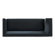 large velvet sectional sofa Modway Furniture Sofas and Armchairs Black