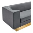 black and white sectional couch Modway Furniture Sofas and Armchairs Gray