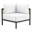 wicker seating set Modway Furniture Daybeds and Lounges Ivory White