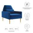 chair with table Modway Furniture Sofas and Armchairs Navy