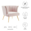 slipper chairs for bedroom Modway Furniture Sofas and Armchairs Pink
