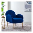 mid century modern chair and ottoman Modway Furniture Sofas and Armchairs Navy