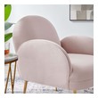 mid century chair and ottoman Modway Furniture Sofas and Armchairs Pink