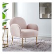 mid century chair and ottoman Modway Furniture Sofas and Armchairs Pink