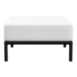 square ottoman stool Modway Furniture Daybeds and Lounges Ivory White