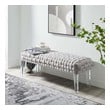 chesterfield storage bench Modway Furniture Sofas and Armchairs Light Gray