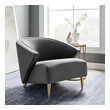 best accent chairs for small spaces Modway Furniture Sofas and Armchairs Gray