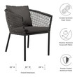 set of four kitchen chairs Modway Furniture Dining Sets Charcoal Charcoal
