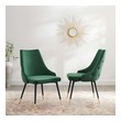 white and wood table and chairs Modway Furniture Dining Chairs Green