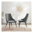 black modern dining room chairs Modway Furniture Dining Chairs Gray