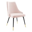 black table and bench set Modway Furniture Dining Chairs Pink