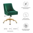 office chair furniture near me Modway Furniture Office Chairs Office Chairs Green