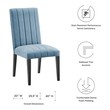 black table and bench set Modway Furniture Dining Chairs Light Blue