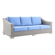 white aluminum patio dining set Modway Furniture Sofa Sectionals Light Gray Light Blue