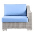 red sectional couch with chaise Modway Furniture Sofa Sectionals Light Gray Light Blue