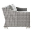 patio furniture conversation set Modway Furniture Sofa Sectionals Light Gray Gray