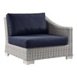 blue couch velvet Modway Furniture Sofa Sectionals Light Gray Navy