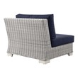 blue couch velvet Modway Furniture Sofa Sectionals Light Gray Navy