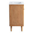 bathroom cabinet free standing Modway Furniture Vanities Natural White