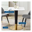 round table for 4 Modway Furniture Bar and Dining Tables Gold White