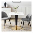 century dining table Modway Furniture Bar and Dining Tables Gold White