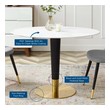 eclectic dining table Modway Furniture Bar and Dining Tables Gold White