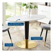 wood kitchen table and chairs Modway Furniture Bar and Dining Tables Gold White