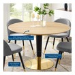 dining room counter table Modway Furniture Bar and Dining Tables Gold Natural