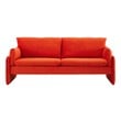 black leather sectional couch Modway Furniture Sofas and Armchairs Orange