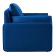 leather upholstered chairs Modway Furniture Sofas and Armchairs Navy