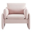 leather look accent chair Modway Furniture Sofas and Armchairs Pink