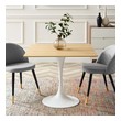 dining size Modway Furniture Bar and Dining Tables White Natural