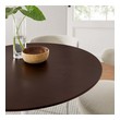 dining room with round table Modway Furniture Bar and Dining Tables White Cherry Walnut