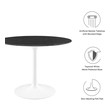 chairs for marble table Modway Furniture Bar and Dining Tables White Black