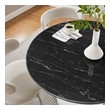 chairs for marble table Modway Furniture Bar and Dining Tables White Black