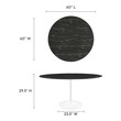 small counter table design Modway Furniture Bar and Dining Tables White Black