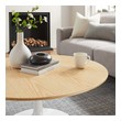 wicker coffee table ikea Modway Furniture Tables White Natural