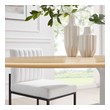 dining room chairs with arms set of 4 Modway Furniture Bar and Dining Tables White Natural