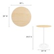 bar height bar table Modway Furniture Bar and Dining Tables White Natural