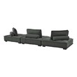 small white sectional Modway Furniture Sofas and Armchairs Gray