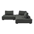 small white sectional Modway Furniture Sofas and Armchairs Gray