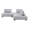 sectional small couch Modway Furniture Sofas and Armchairs Light Gray